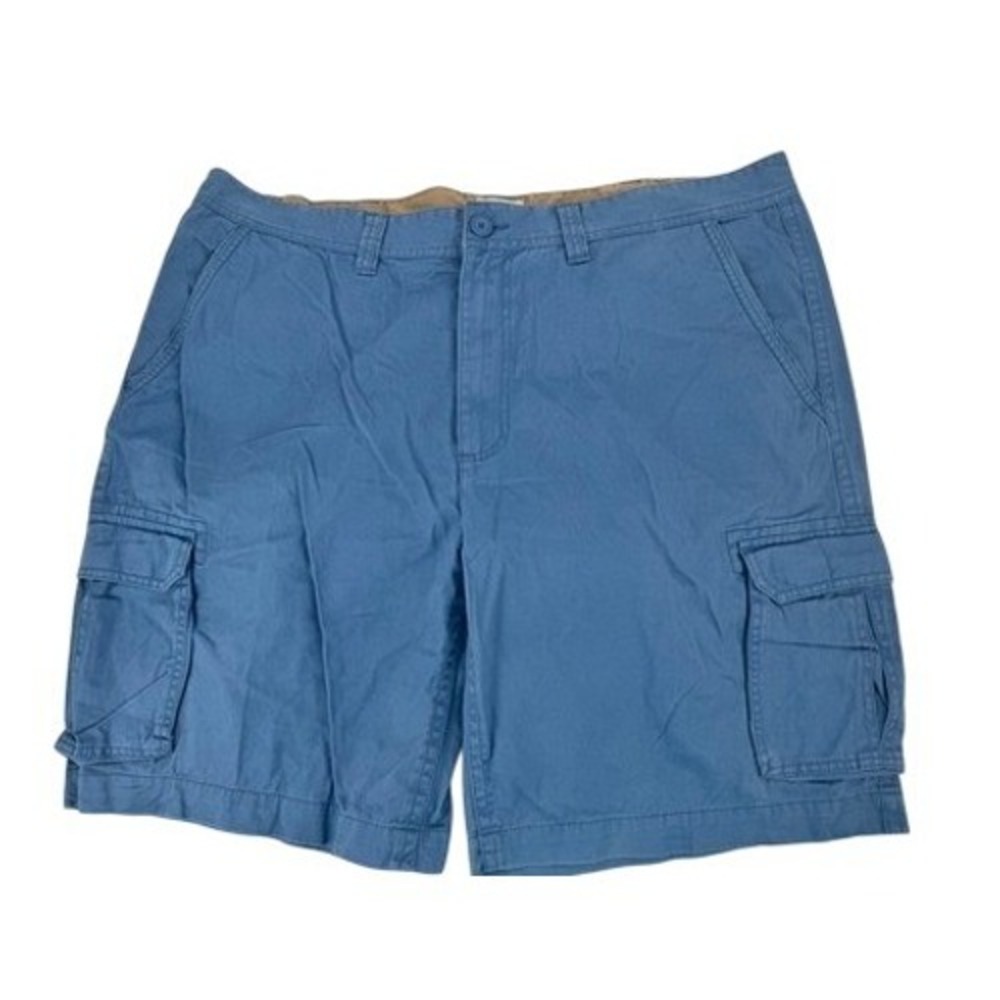 St. John's Bay Cargo Shorts Mens 44 Blue Cotton Utility Hiking‎ Gorpcore 10"